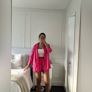 Princess Polly pink shirt set